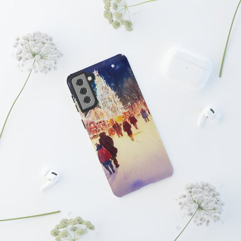 A Christmas Market in Denver Colorado - Impact Resistant Phone Case